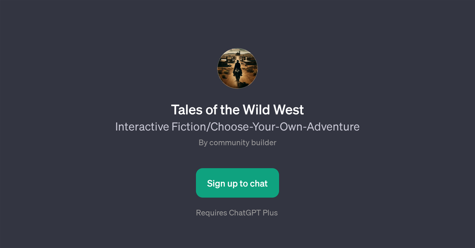 Tales of the Wild West website