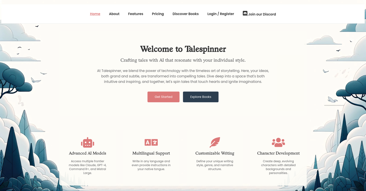 Talespinner website