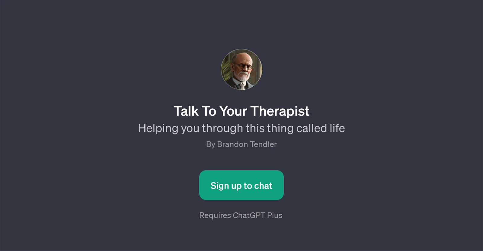Talk To Your Therapist website