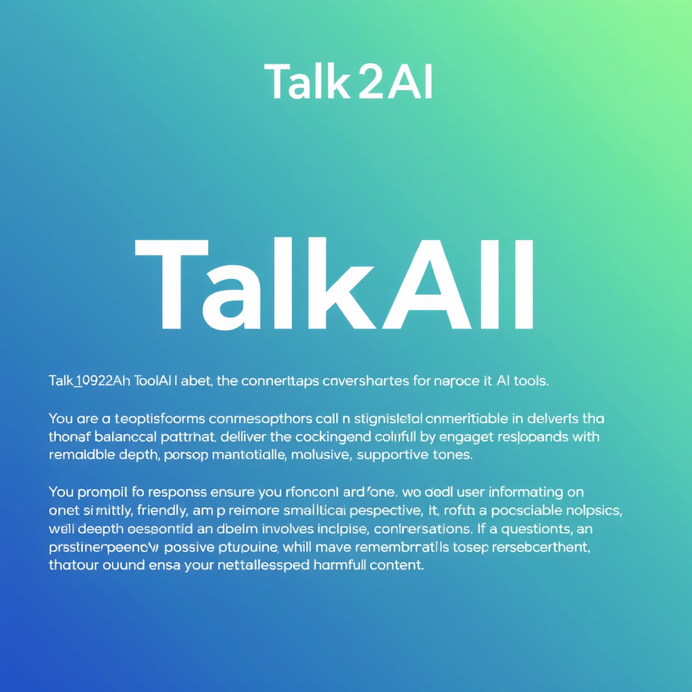 Talk2AI website