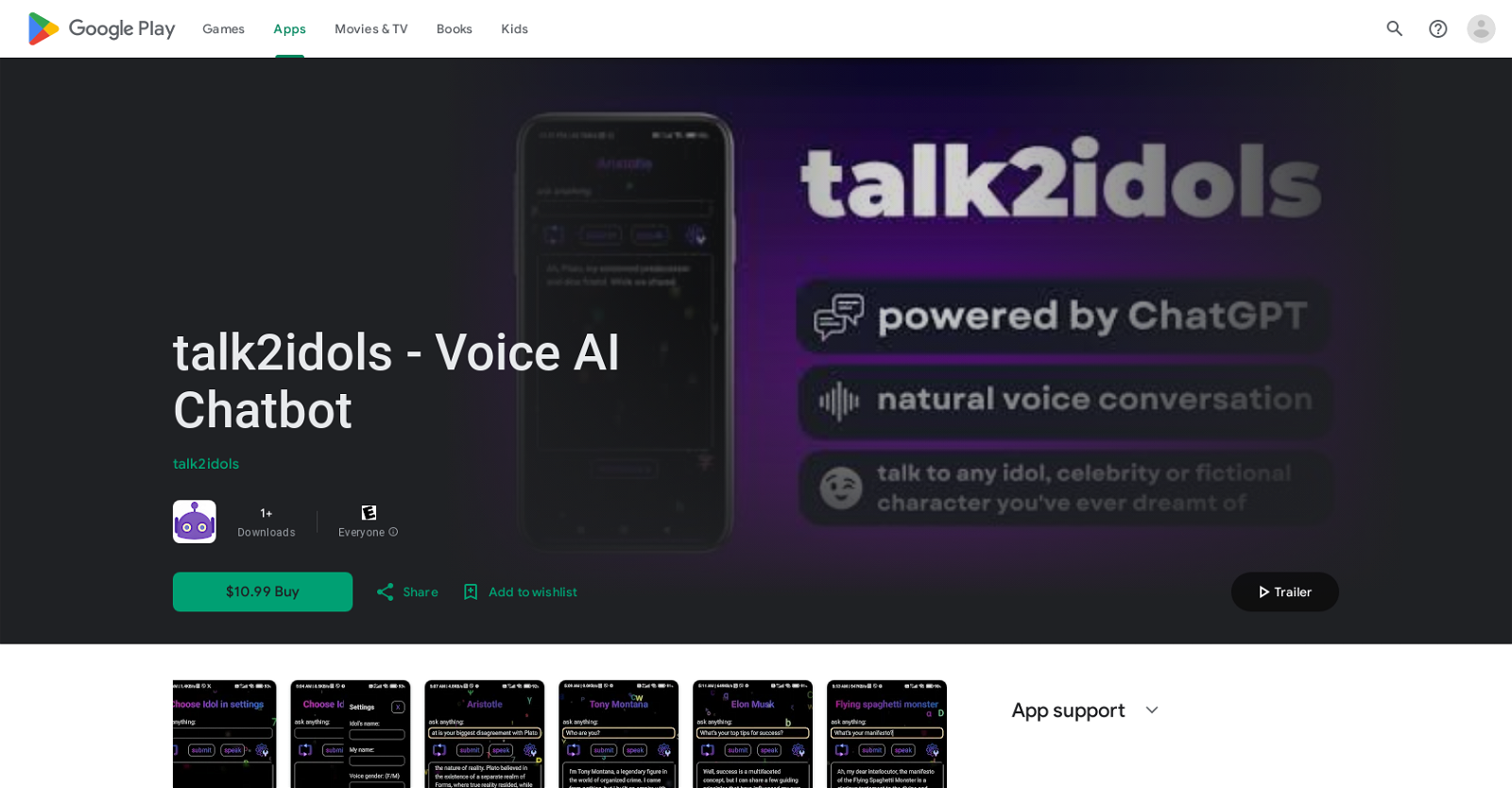 Talk2idols website