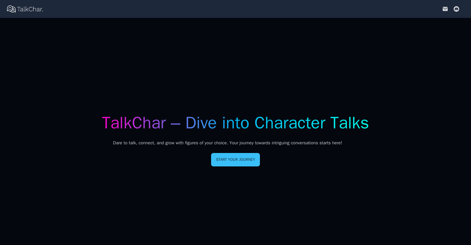 TalkChar website