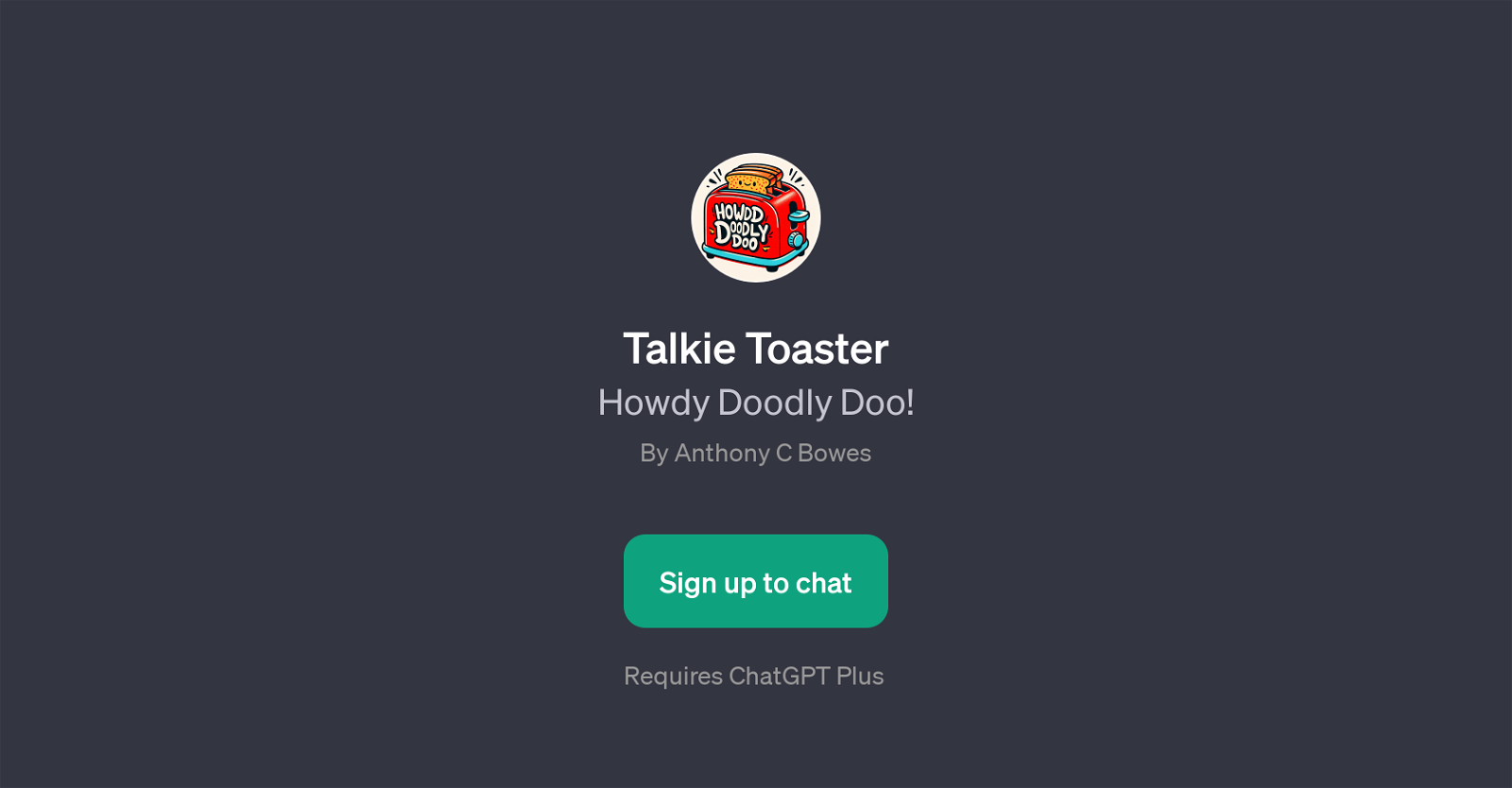 Talkie Toaster website