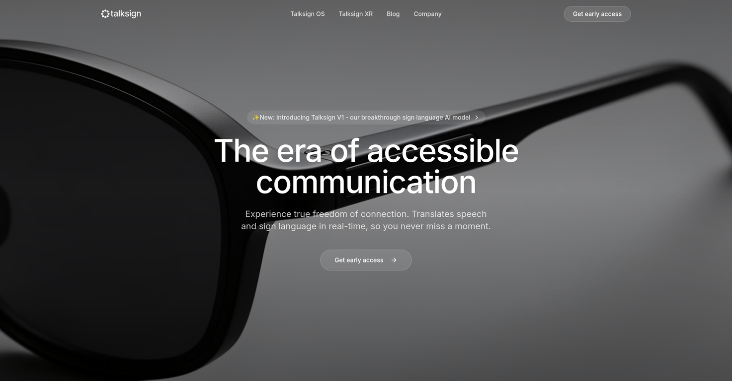 Talksign website