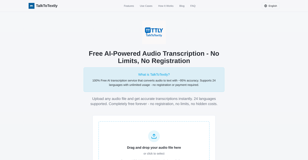 TalkToTextly website