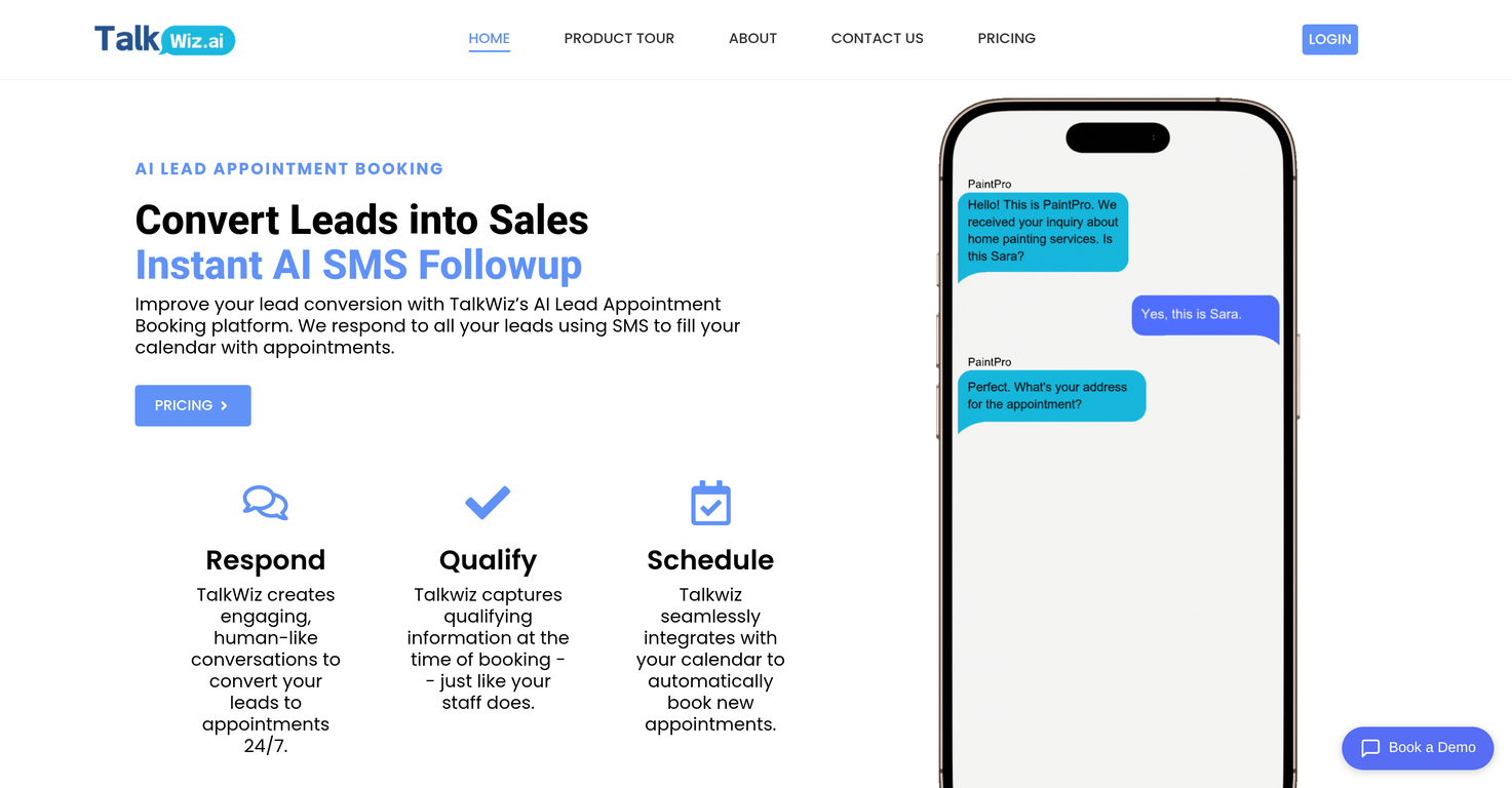 TalkWiz.ai website