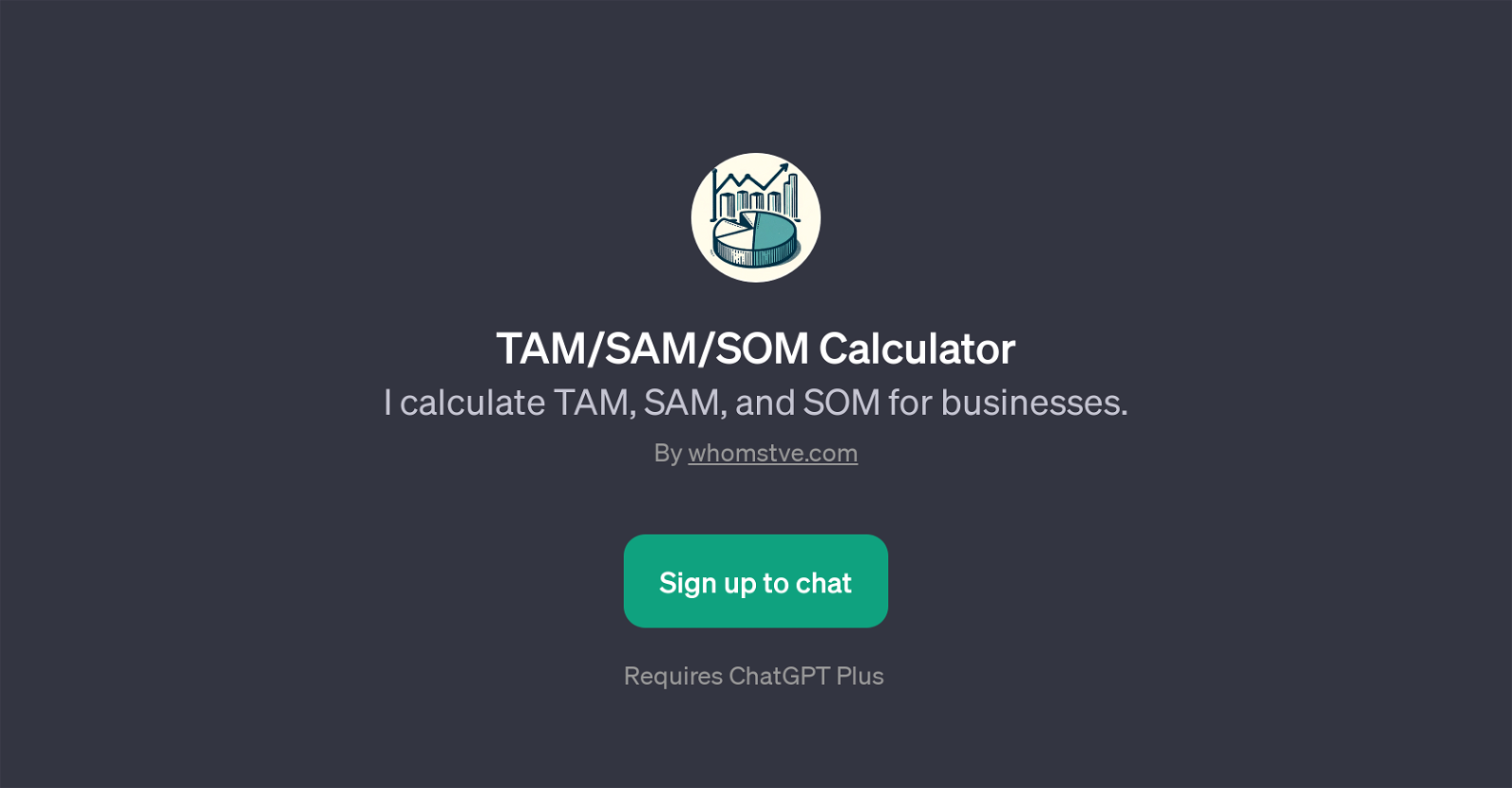 TAM/SAM/SOM Calculator website