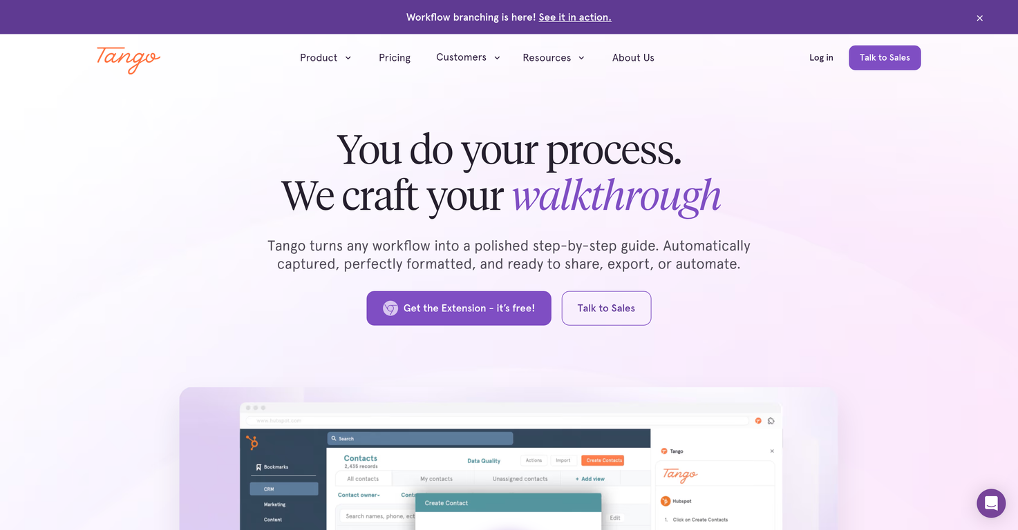 Tango website