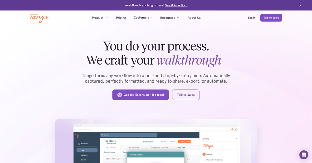 Tango website