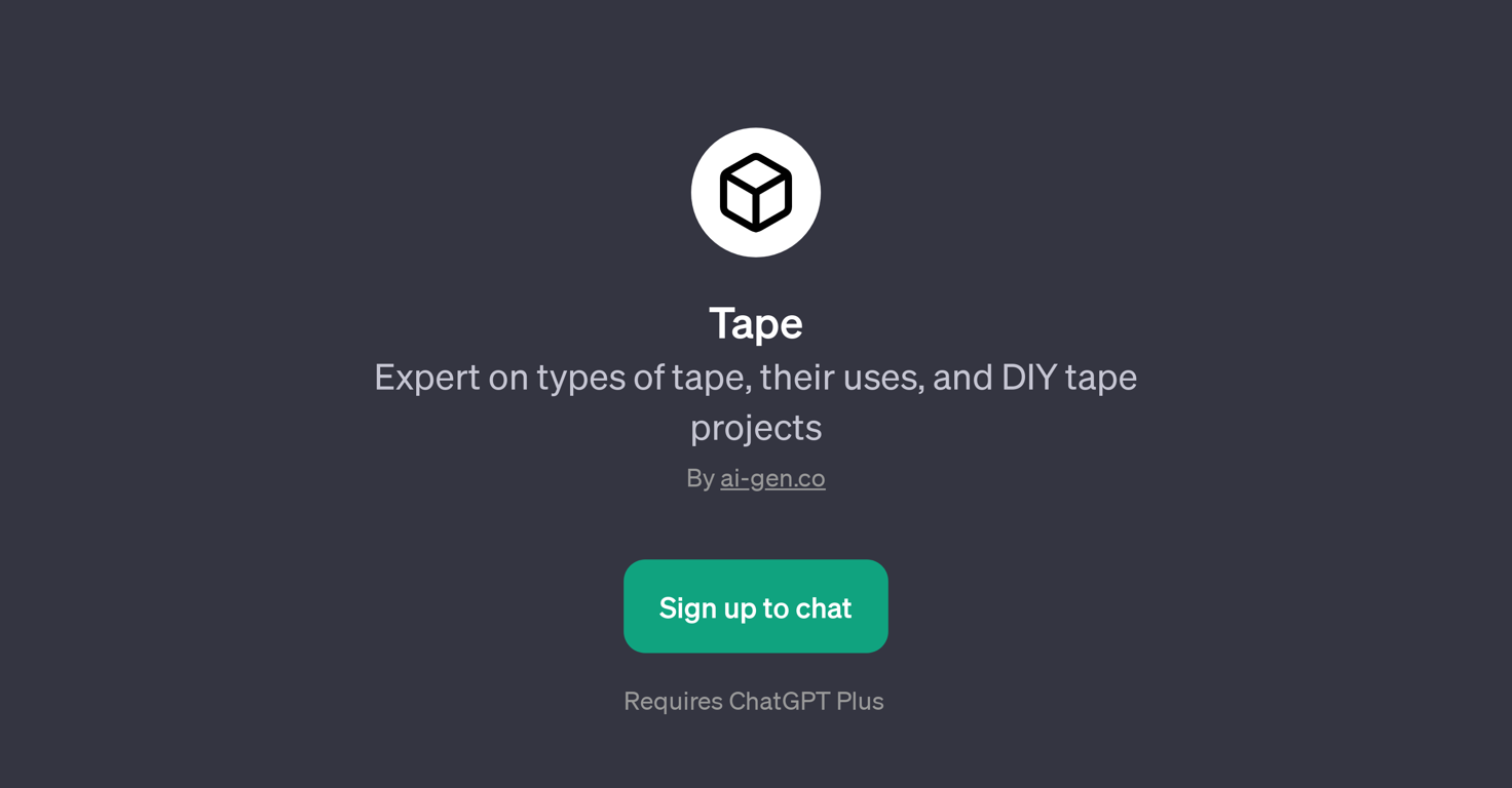 Tape website