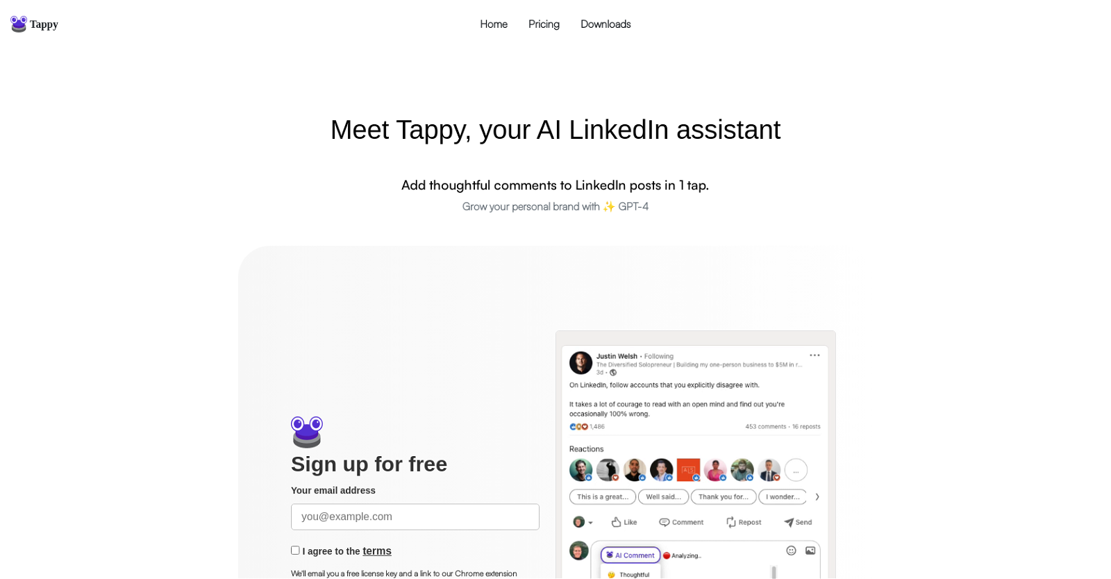 Tappy website