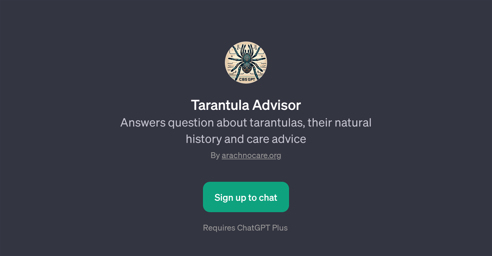 Tarantula Advisor website