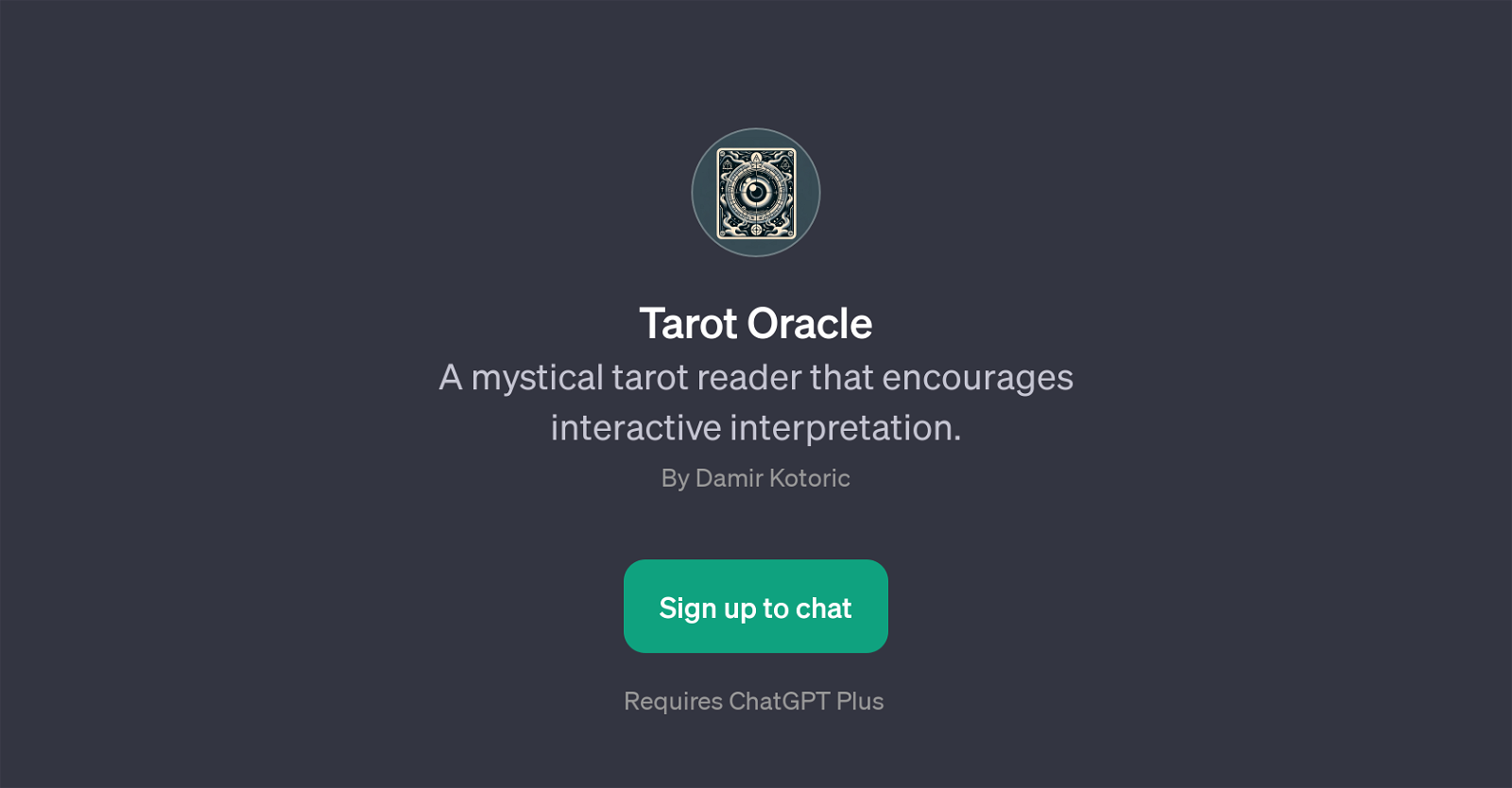 Tarot Oracle website