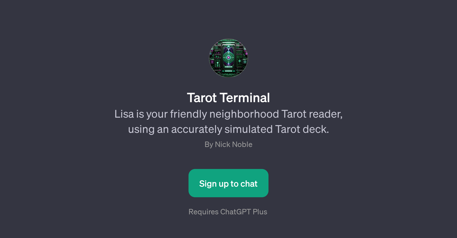 Tarot Terminal website