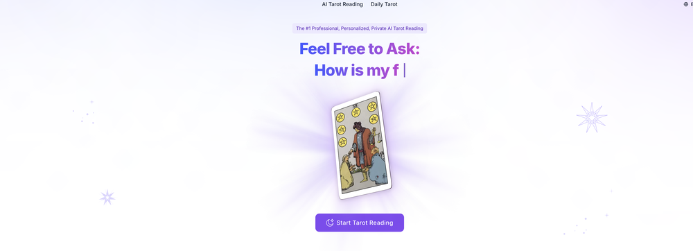 Tarota.ai website
