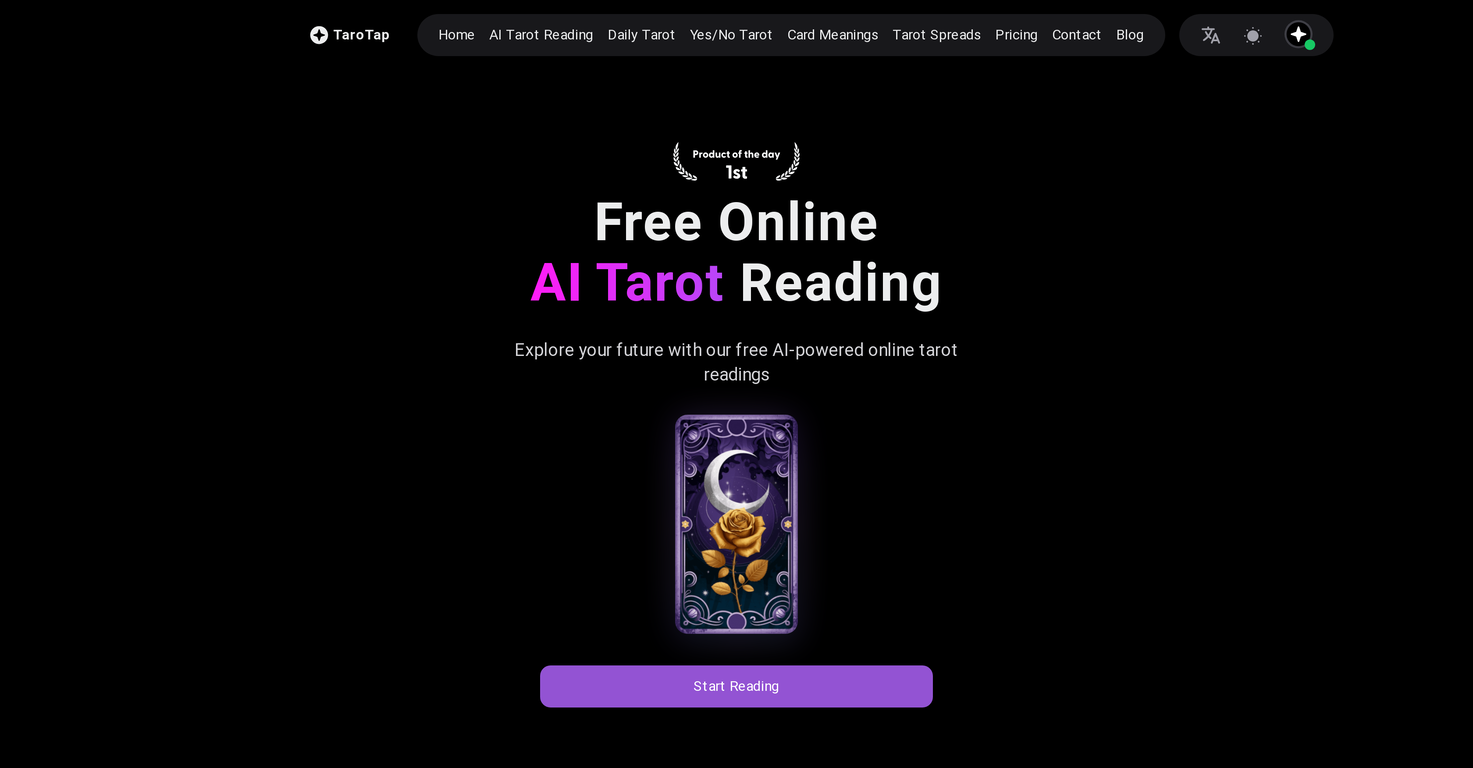 TaroTap website