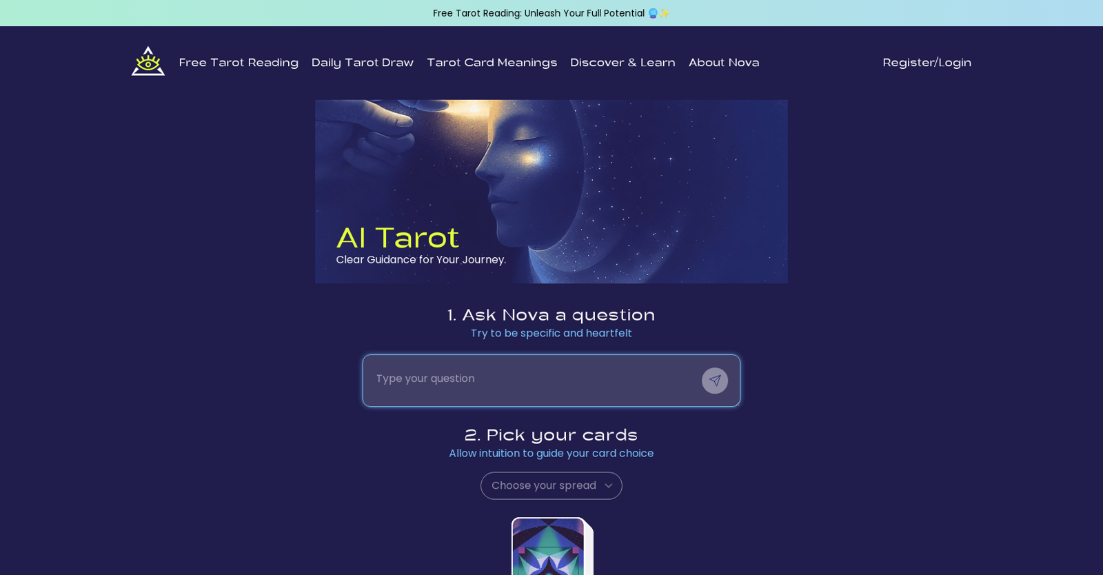 Tarotnova website