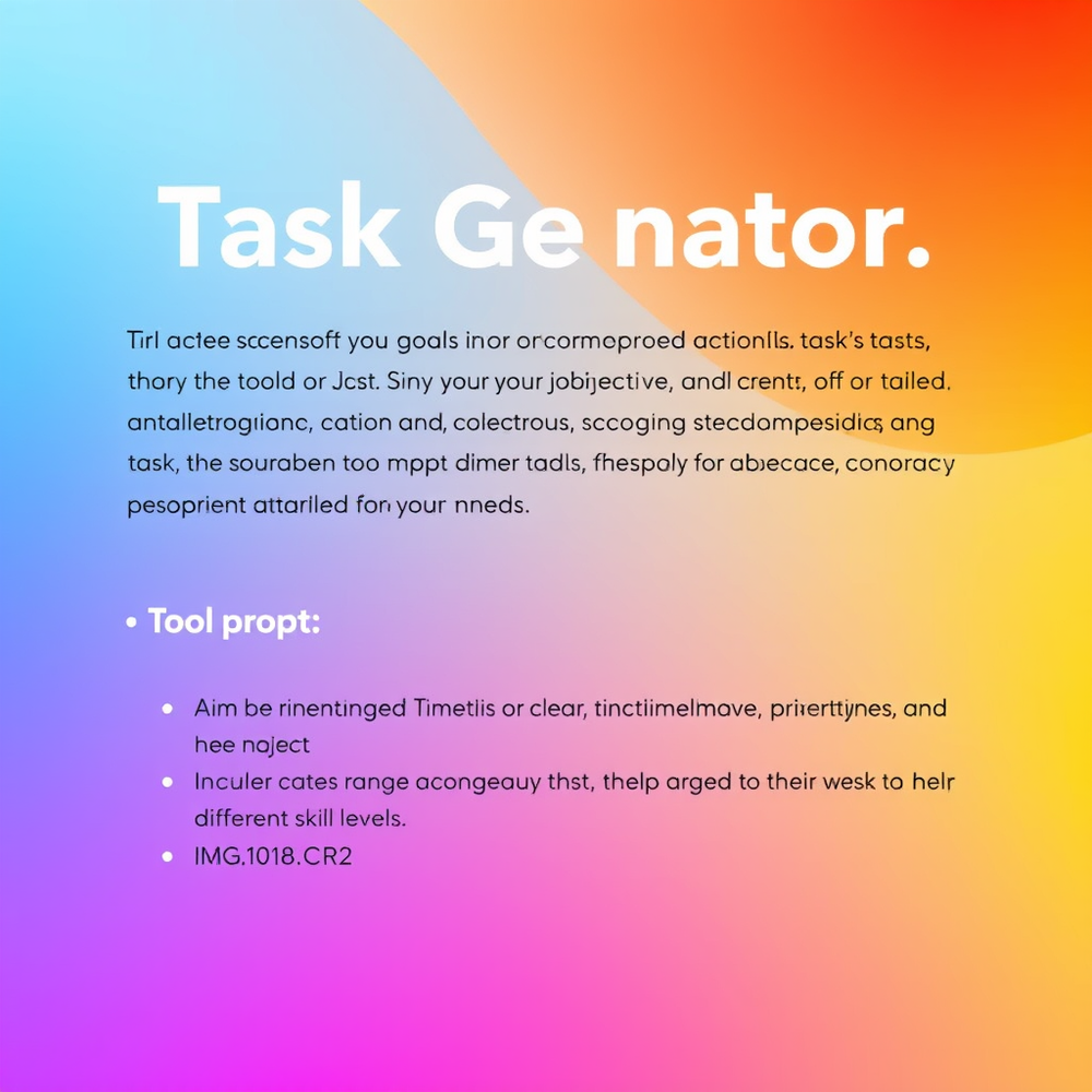Task Generator website