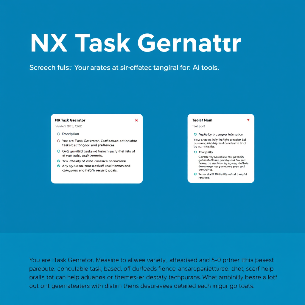 NX Task Generator - (Free, No Signup AI Tool)
