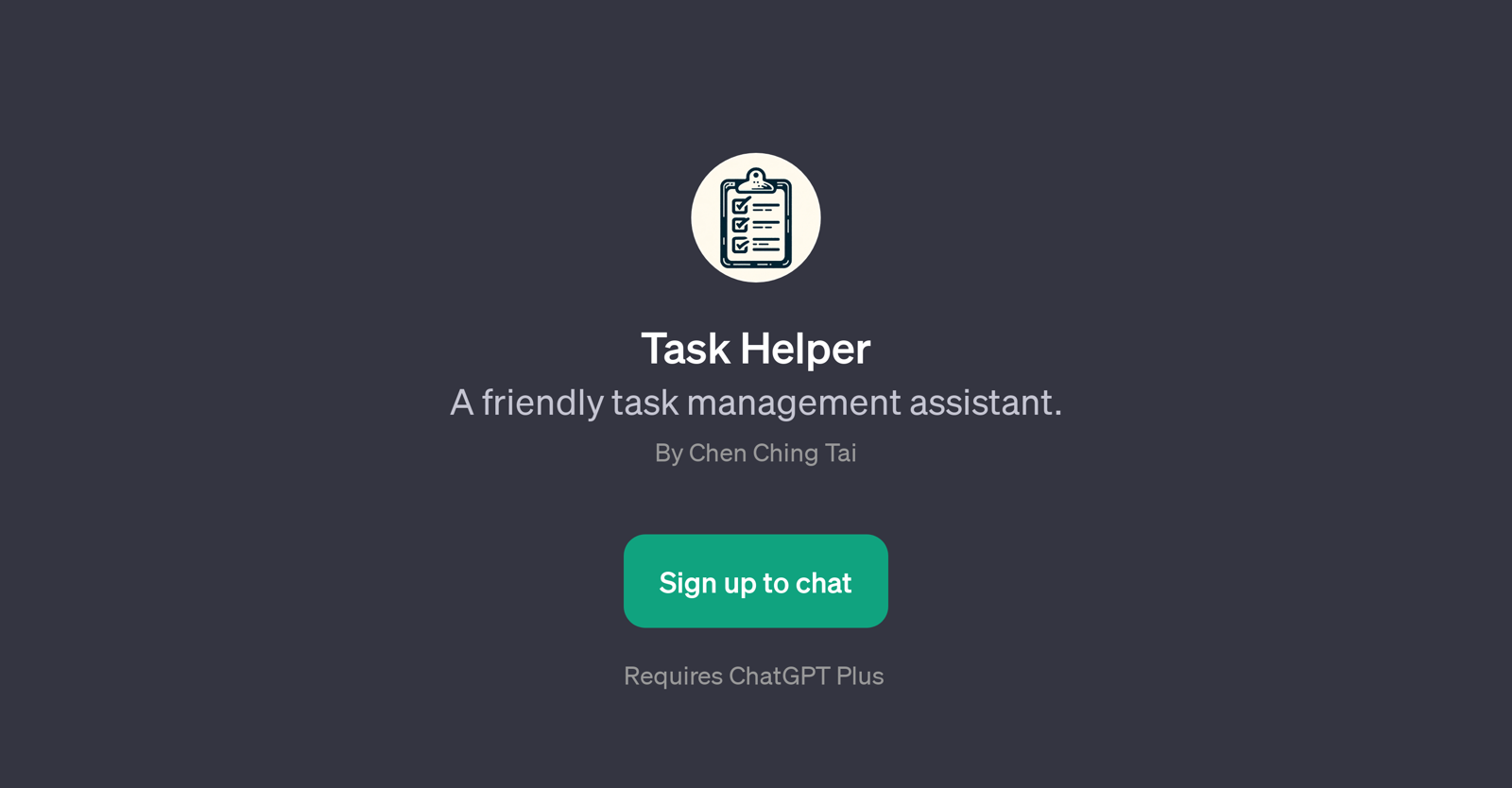 Task Helper website