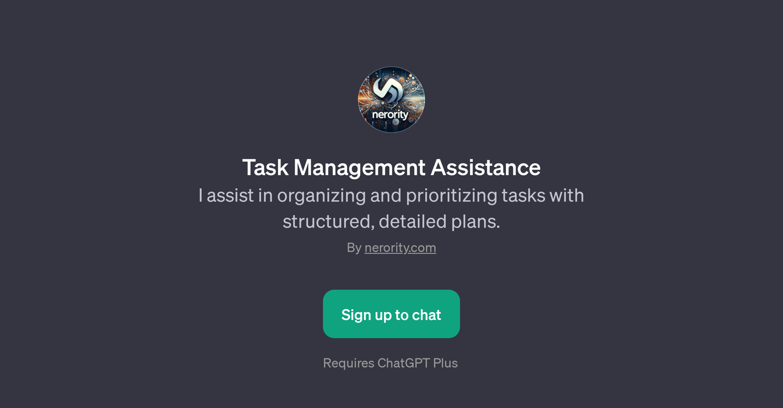 Task Management Assistance website