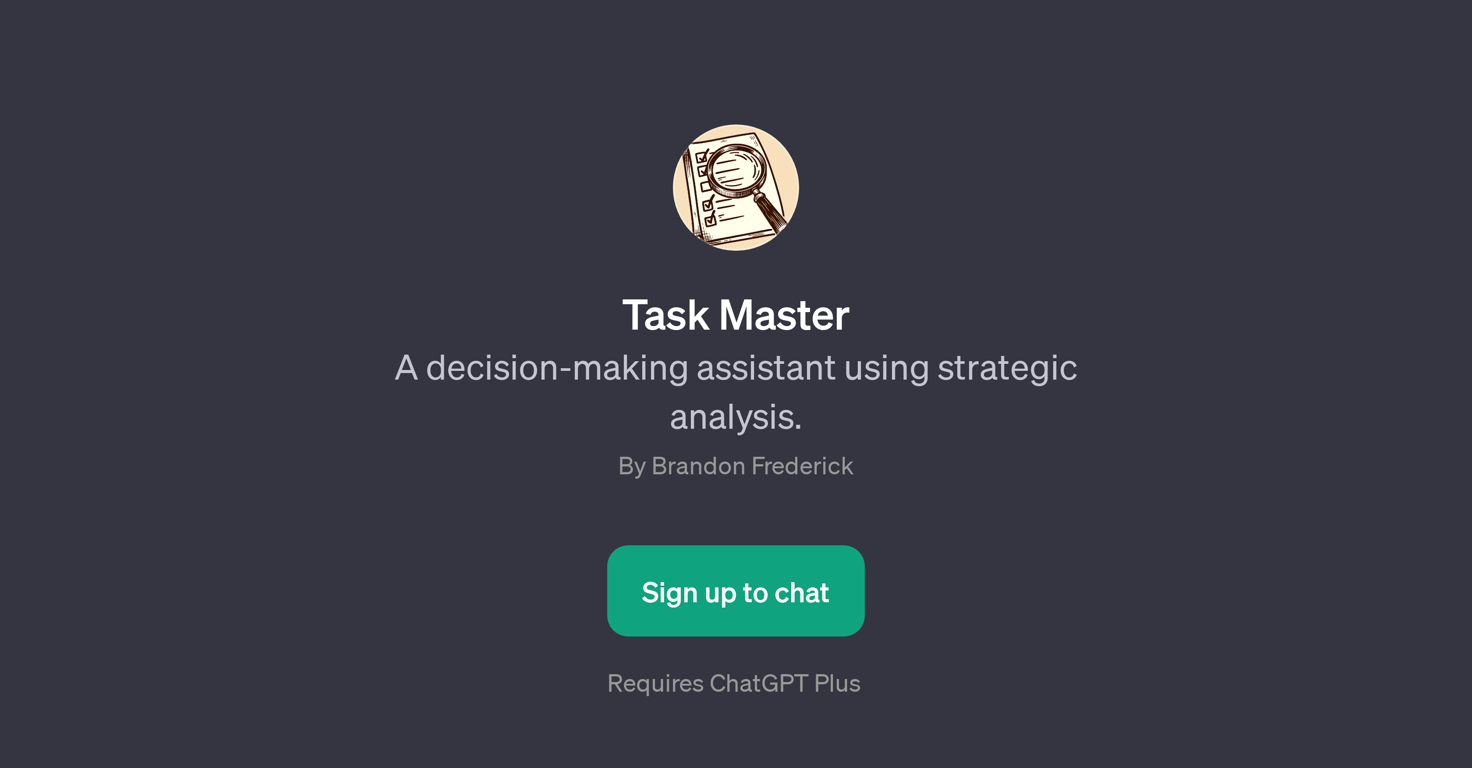 Task Master website