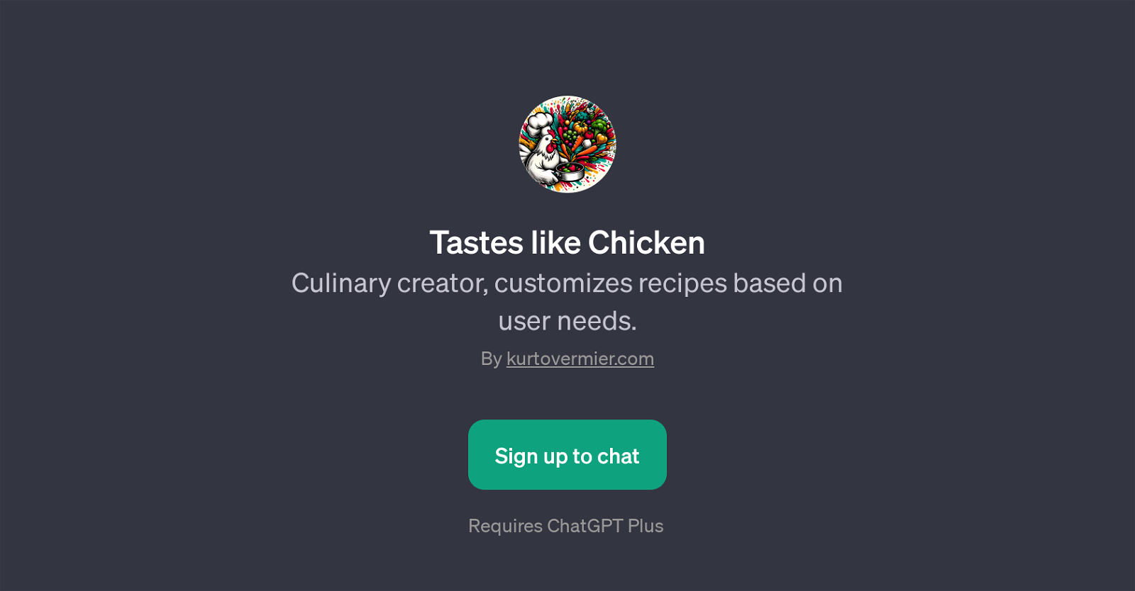 Tastes like Chicken website