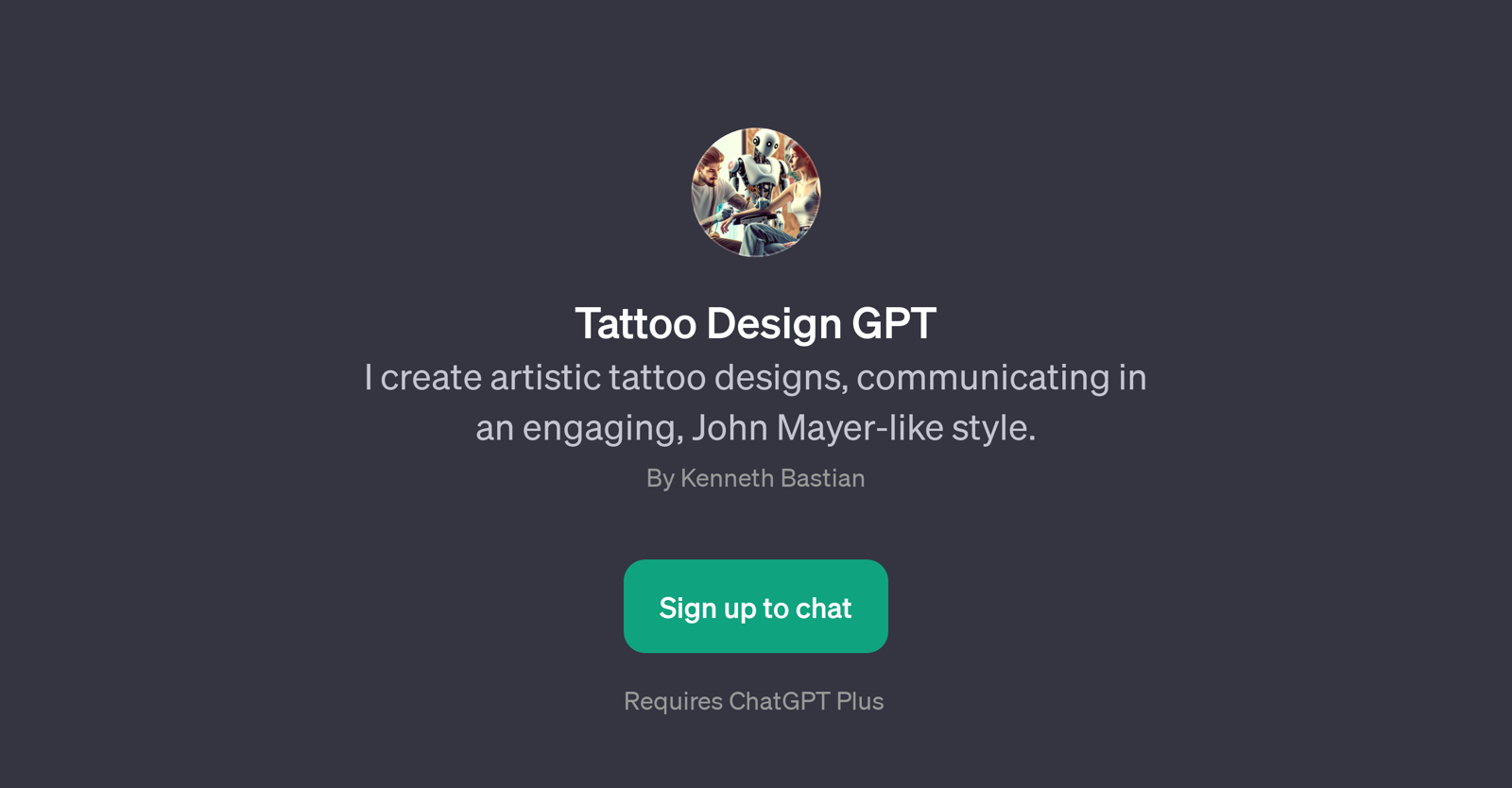 Tattoo Design GPT website