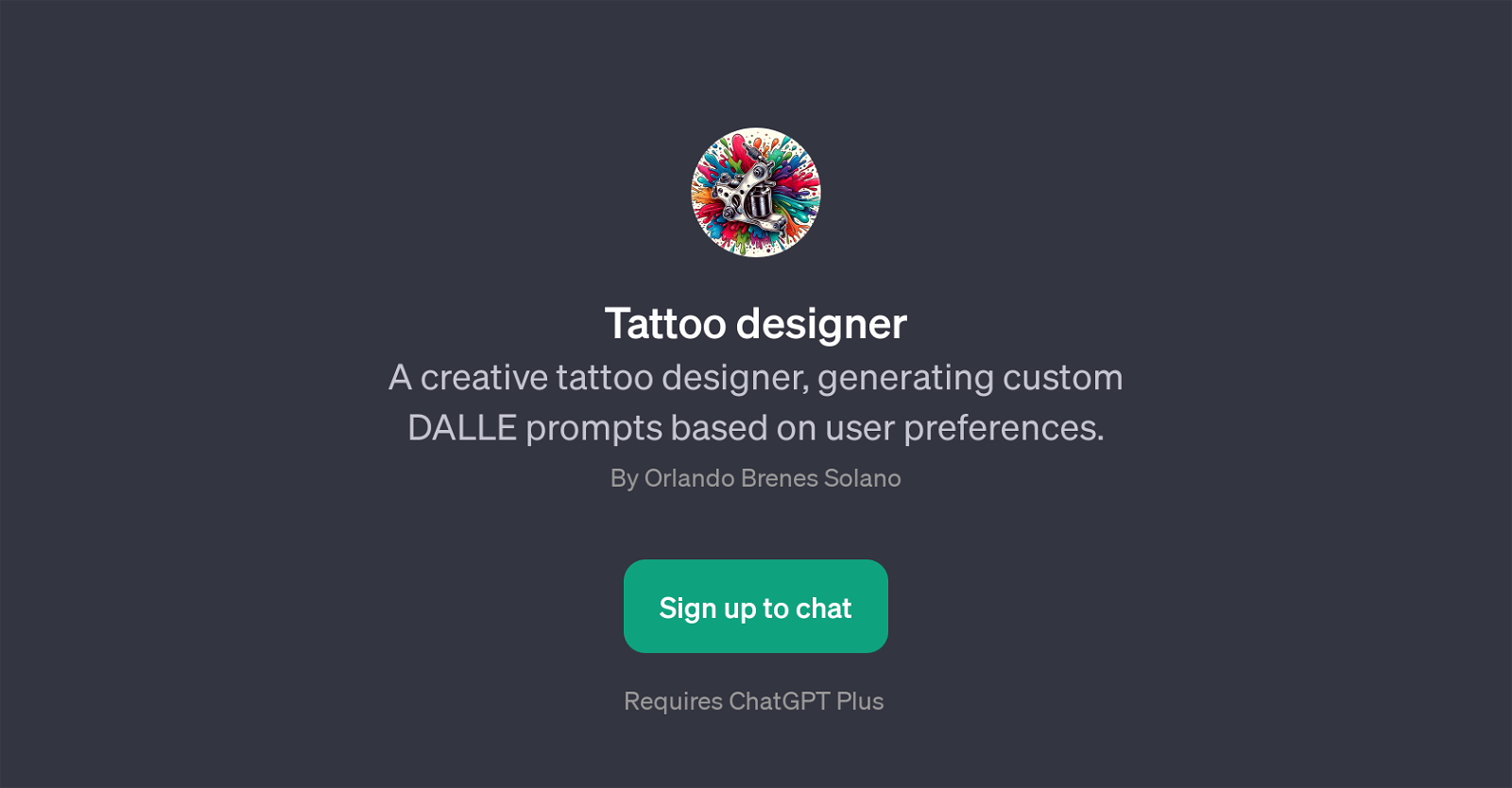 Tattoo designer website