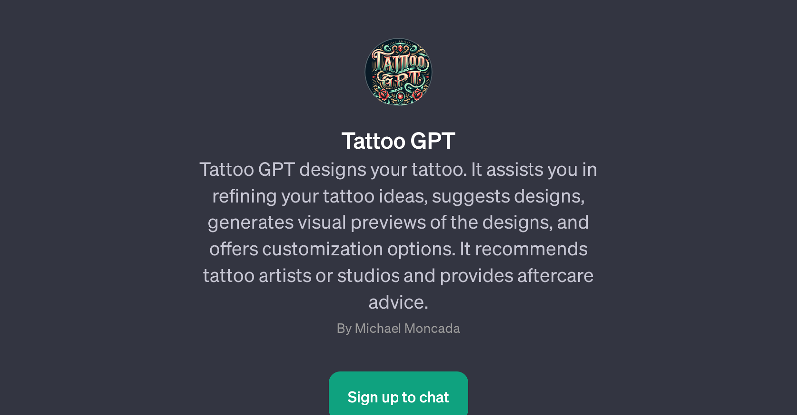 Tattoo GPT website
