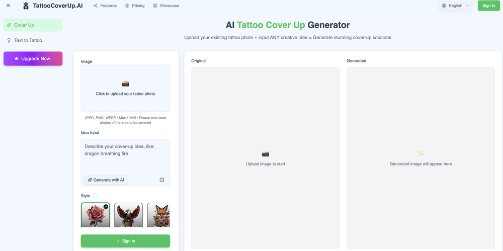 TattooCoverUp.AI website