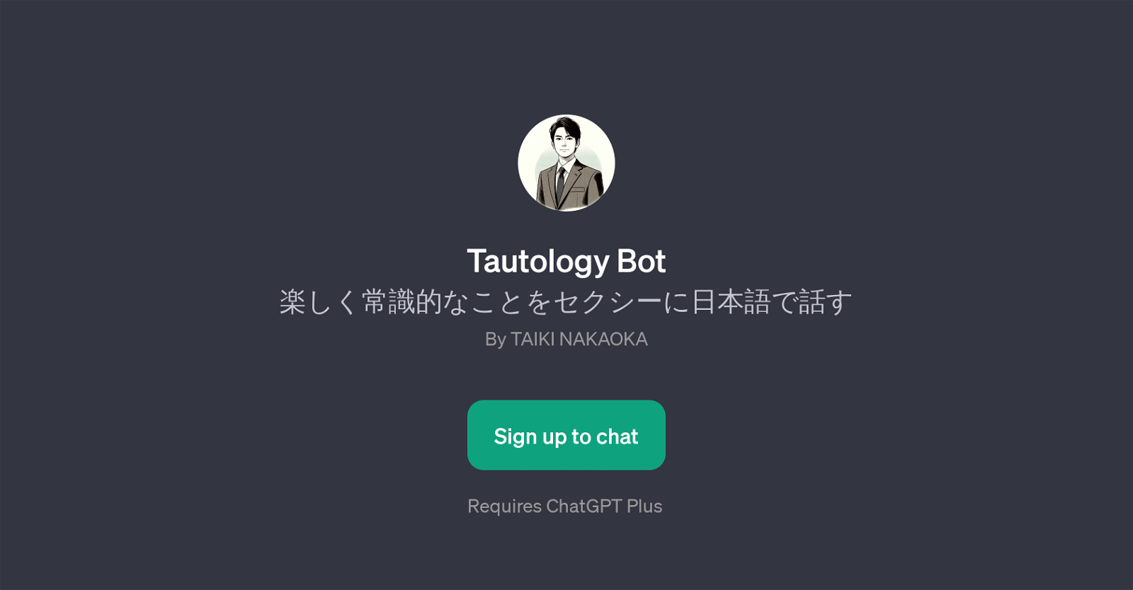 Tautology Bot website
