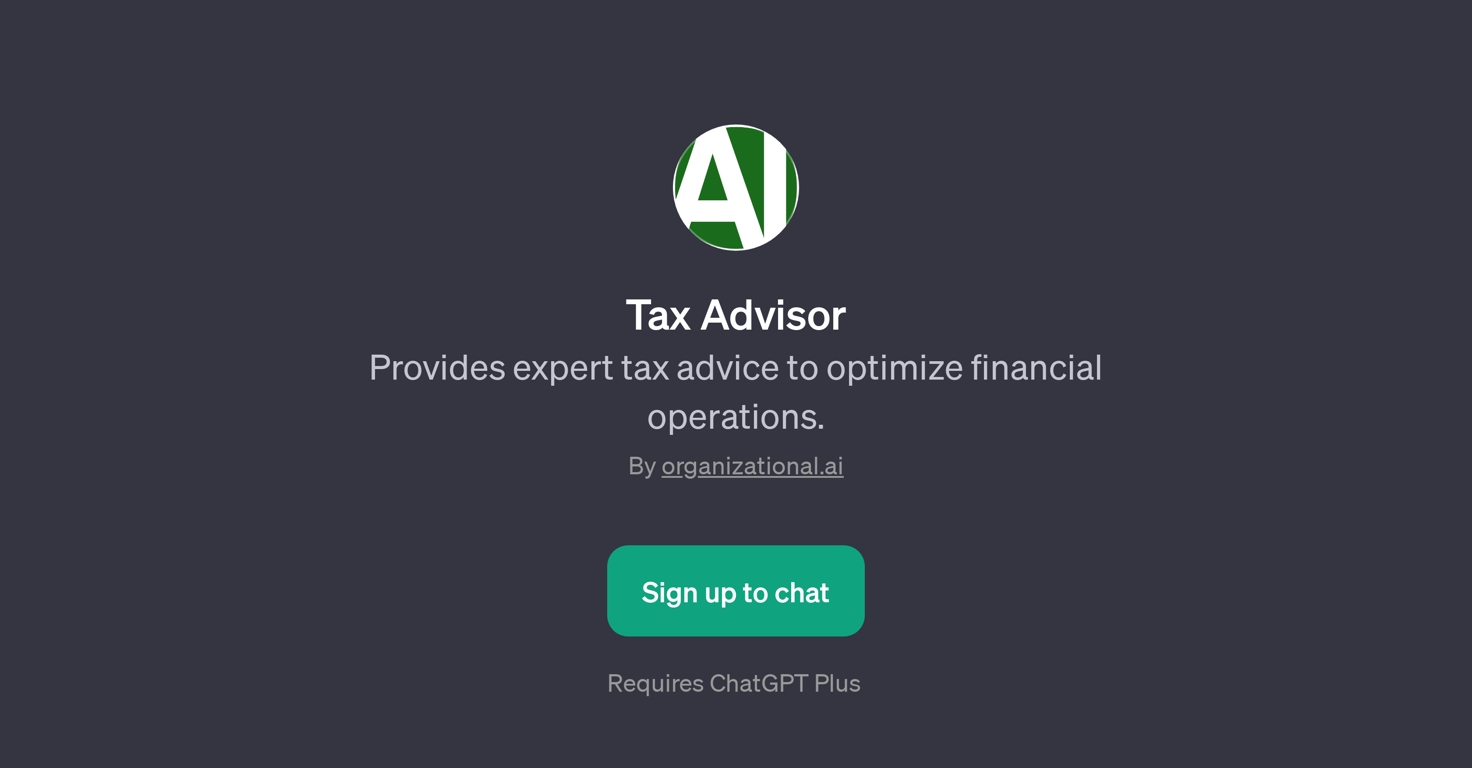 Tax Advisor website