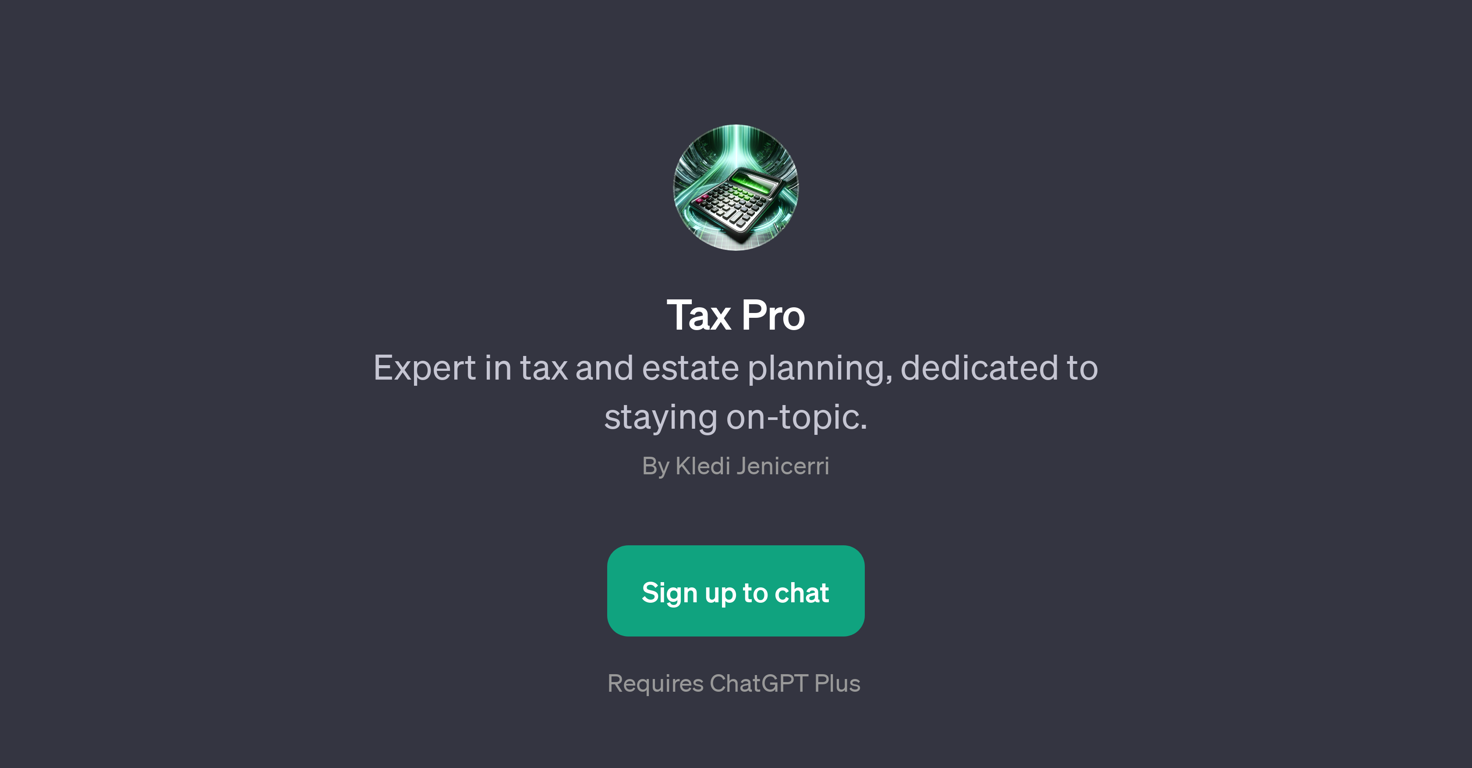 Tax Pro website