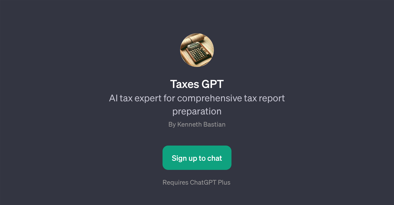 Taxes GPT website
