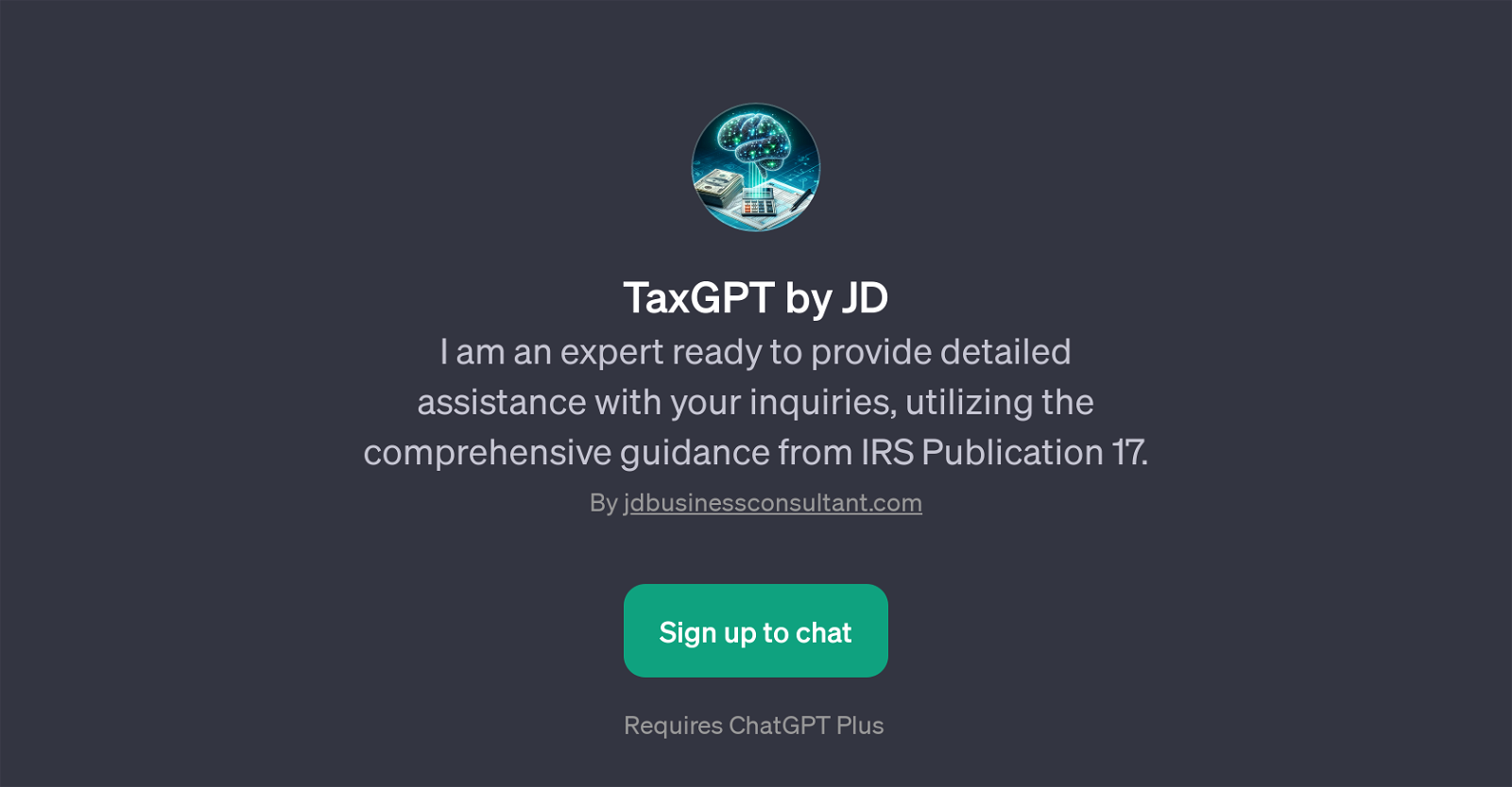 TaxGPT by JD website