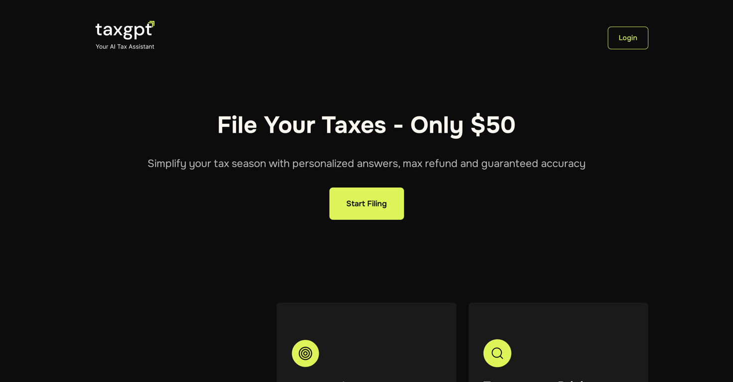 TaxGPT.com website