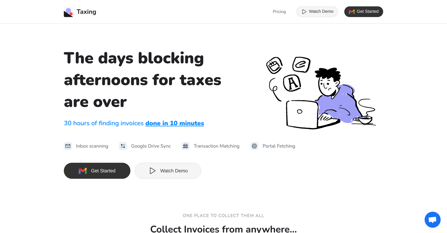 Taxing website