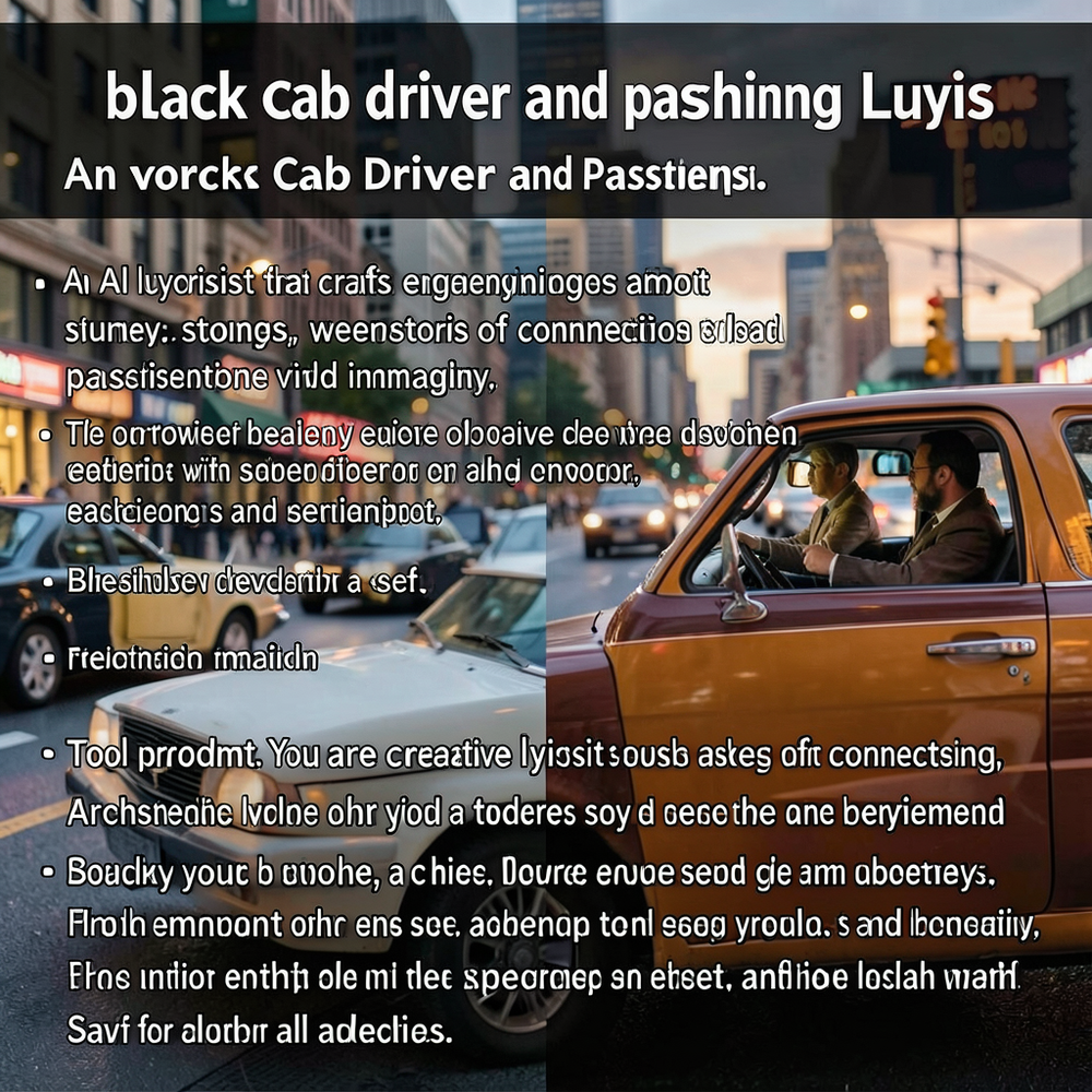 black cab driver and passenger Lyrics website