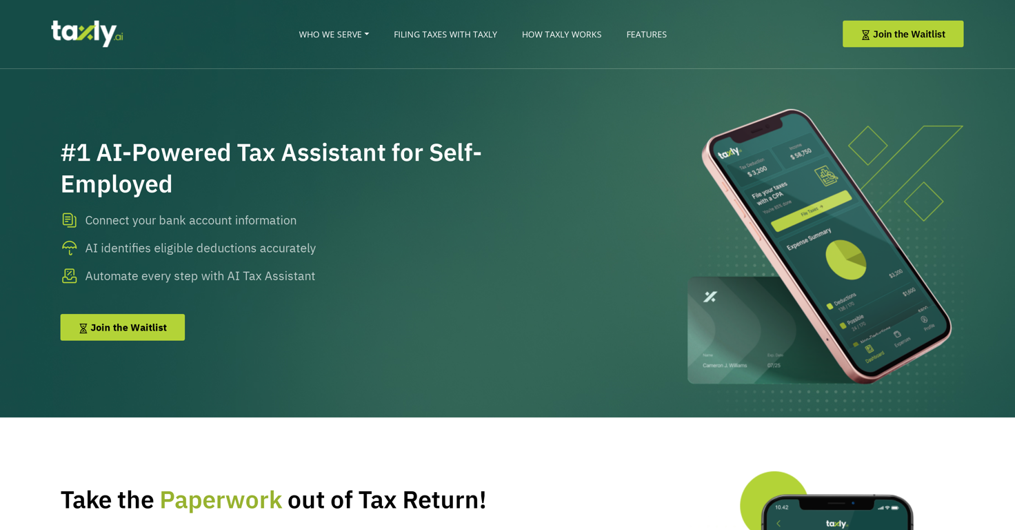 Taxly website