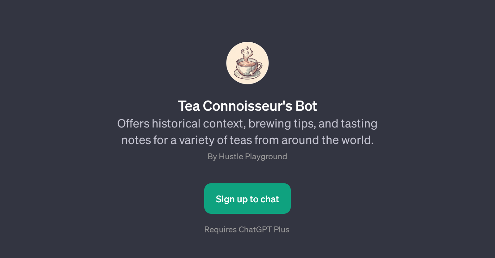 Tea Connoisseur's Bot website