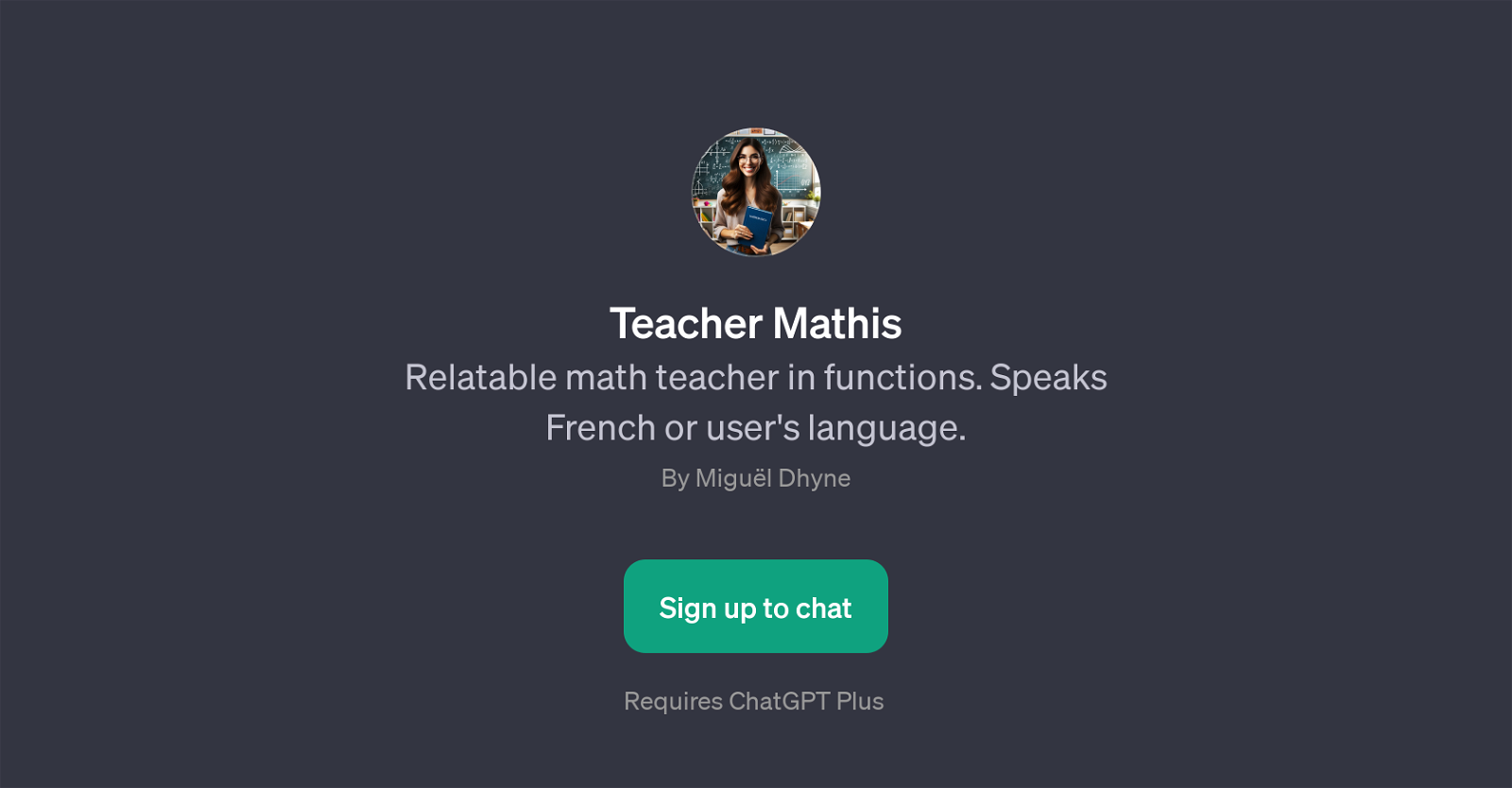 Teacher Mathis website