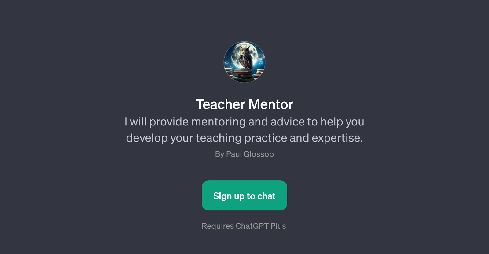 Teacher Mentor website