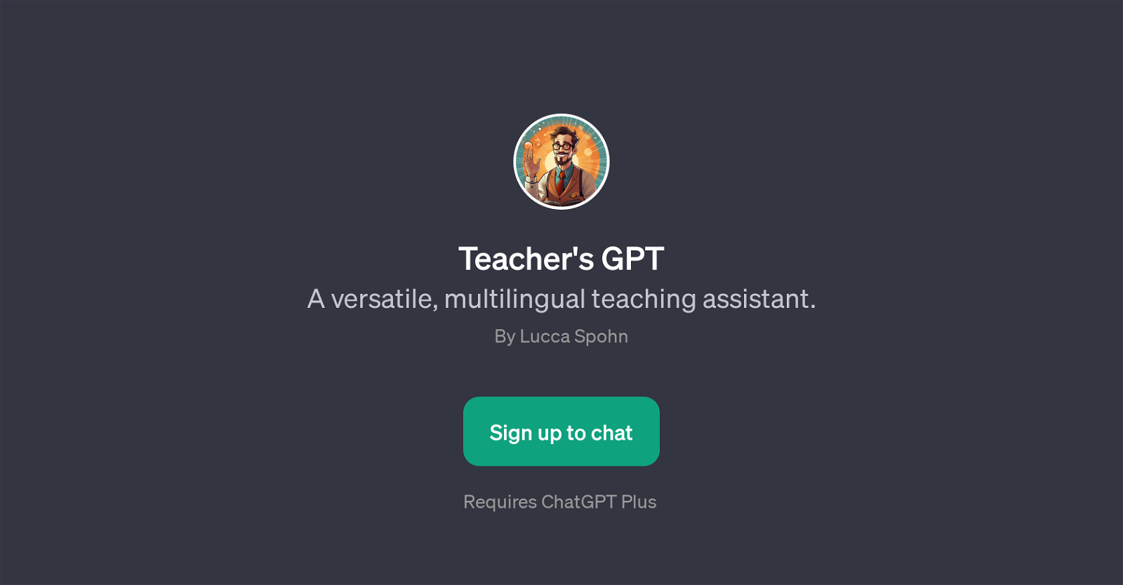 Teacher's GPT website