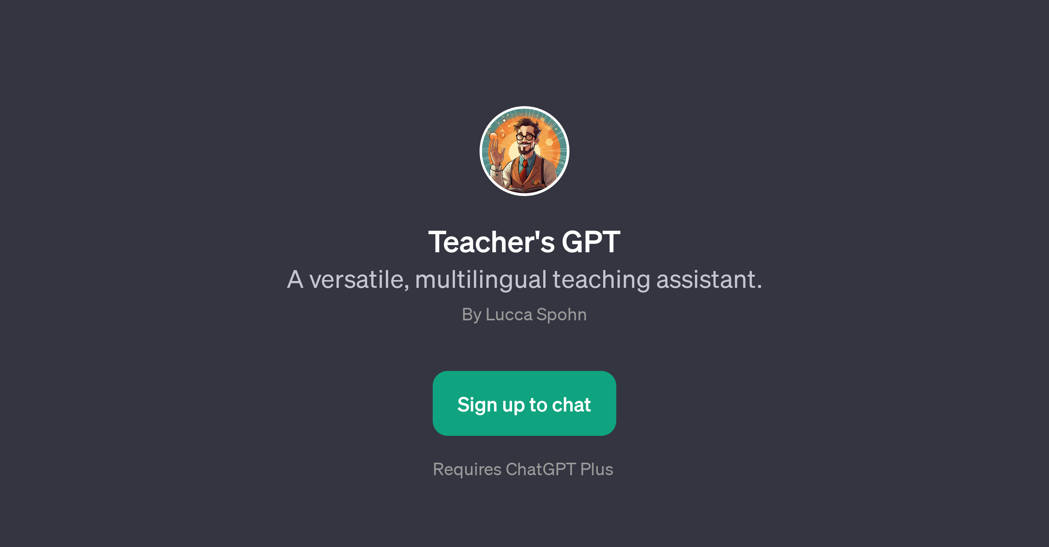 Teacher's GPT website