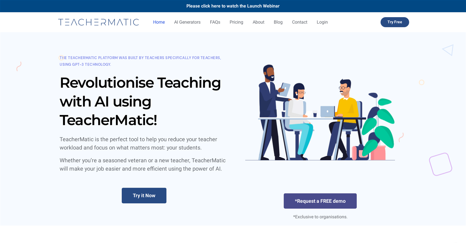 TeacherMatic website