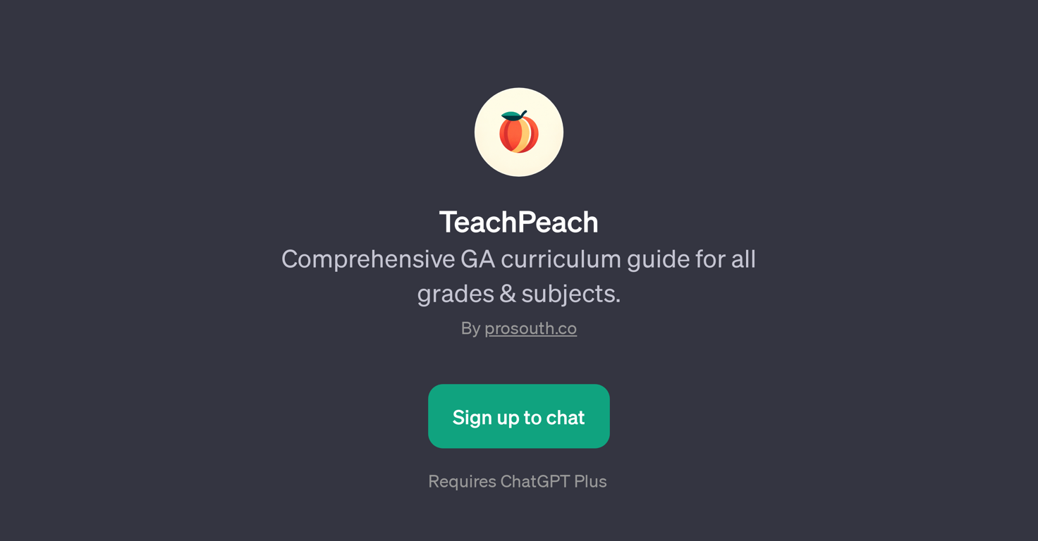 TeachPeach website