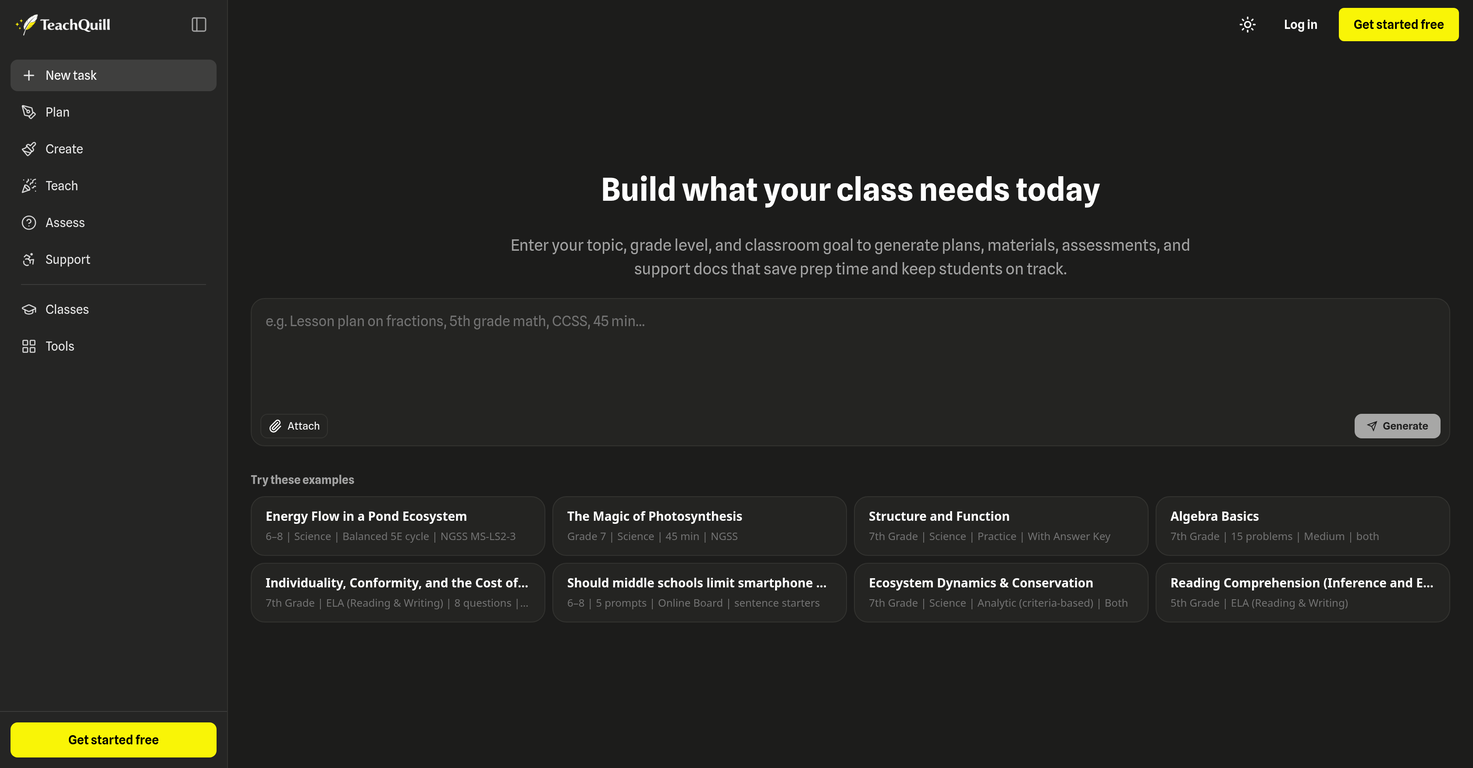 TeachQuill website