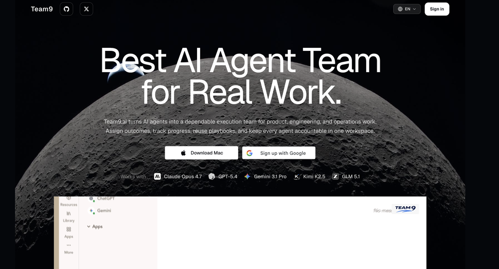Team9 - OpenClaw AI Agent website