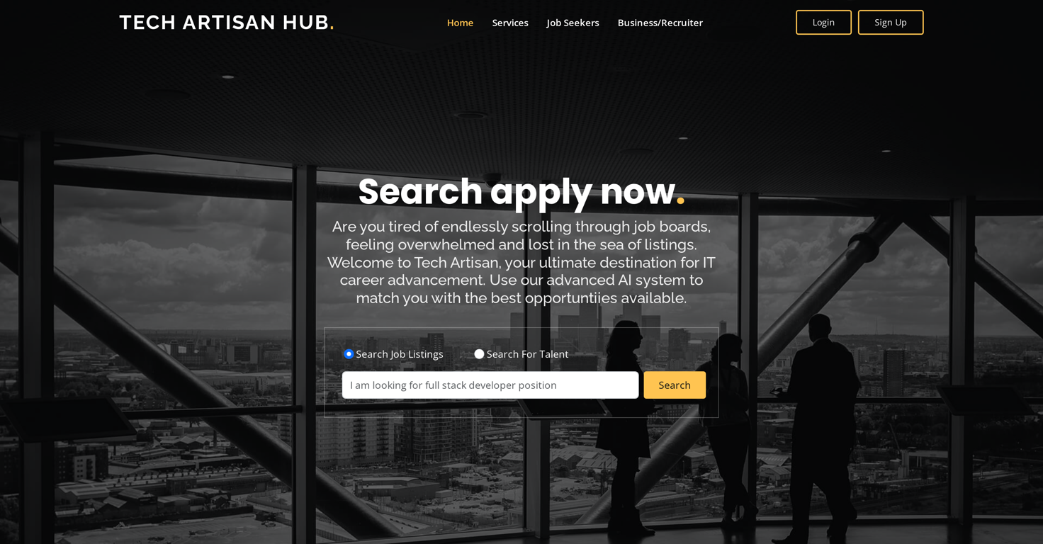 Tech Artisan Hub website